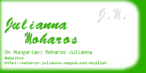 julianna moharos business card